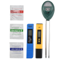 NAMUNY 3 Pack PH Meter TDS PPM Meter and 3 in 1 Soil PH Tester PH/EC Digital Kit for Home, Garden, Lawn, Farm. 