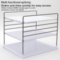 3-Step Folding Storage Rack Storage Box Wrap Holder for Plastic Box. 