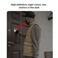 Wireless Smart Video Doorbell Camera with 6100mAh Battery, Cloud Storage, 2.4GHz Wi-Fi, Two-Way Audio, and Advanced Humanoid Motion Detection – Home Security Visual Intercom System. 