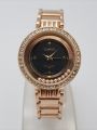 Camus Crystal Surrounded Designed Dial With Full Stainless Steel Body Watch For Women - Gold. 