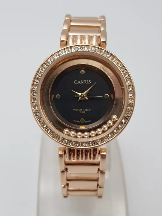 Camus%20Crystal%20Surrounded%20Designed%20Dial%20With%20Full%20Stainless%20Steel%20Body%20Watch%20For%20Women%20-%20Gold%20-%20Image%206