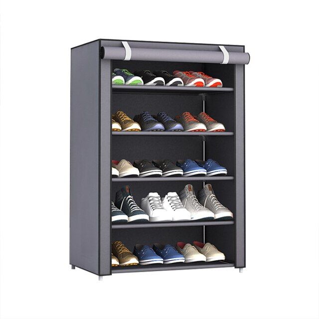 5Layers Dustproof Shoes Rack Non-Woven Fabric Shoe Stands Organizer Closet Home Shoes Storage Holders Shelf Cabinet