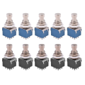 10PCS 3PDT Guitar Effects Stomp Switch Guitar Foot Switches. 