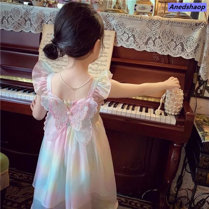 NEW%20Anedshaop%20Portable%20New%20Summer%20Cute%20Girls%20Princess%20Dress%20Gradient%20Rainbow%20Butterfly%20Decoration%20Mesh%20Dress%20For%20Girls%20Kids%20Party%20Prom%20Gown%20Clothes%20-%20Image%205