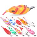 Artificial Bait Silicone Soft Frog Fishing Lures Double Hooks 3D Eyes Mini Soft Lure Jigging Lure 9.5cm 16g Fishing Gear Product Fishing. 