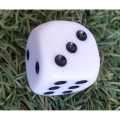 Ludo Dice ( Pot Chhakka ko Goti) Big size White Body With Black Dots By Mitrata. 