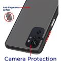 Redmi Note 10 /  10s Smoked Cover Protective Shockproof Matte Hard Back Case Cover for Redmi Note 10 / Redmi Note 10s (Black). 