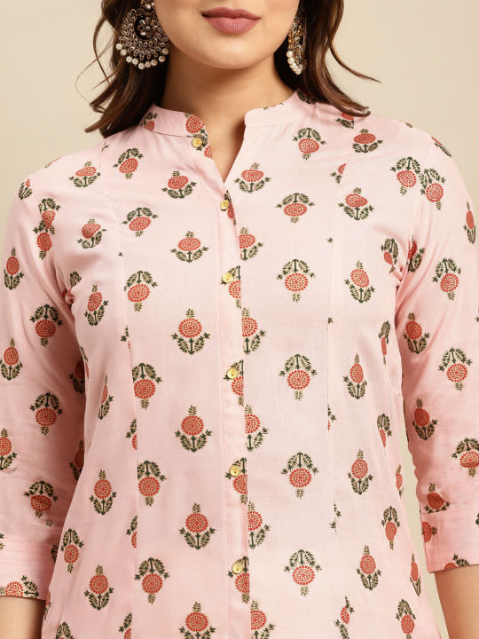 Kiva%20Rayon%20Printed%20Calf%20Length%20A-line%20Kurtha%20for%20Women%20With%20Front%20Button%20Placket%20-%20Image%203