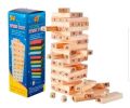 Big size Jenga, Classic Game, Genuine Hardwood Blocks, Stacking Game for Kids. 