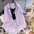 Sun protection clothing, chiffon shirt, women's summer 2024, new cardigan, thin with sundress, overcoat, cover-up, jacket. 