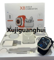 Xujiguanghui X8 Smart Watch ndash; Unique Combination Design with Fitness Tracker, Heart Rate Monitor, Sports Mode Notification Alerts ndash; Compatible with Android iOS. 
