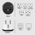 Universal European EU Plug Socket Compact Travel Adapter 2 Round Pin Socket AU US UK CN To EU Wall Socket AC 10A 250V  EU Converter Plug Adapter. 