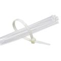 100Pcs Nylon Cable Tie  150Mm White  Color Self-Locking Plastic Wire Zip Tie. 