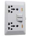 Prince Gold 2 Gang + Double 5/16A Power Socket With Indicator - Switches. 