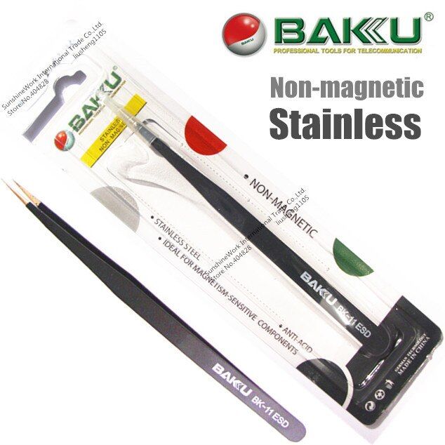 Baku%20Tweezers%20(Fork)%20Bk-11%20Ultra%20Fine%20Point%20Long%20Tweezers%20(Chimpta)%20For%20Electric%20&%20Electronic%20Uses%20-%20Image%203