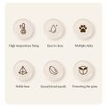 New Ceramic Neck Protection Pet Bowl Slanted Mouth High Feet Mushroom Cat Bowl Anti-black Chin Anti-knockover Pet Food Bowl Cat Dog. 