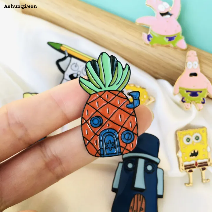 Ashunqiwen%20%5B%20New%20%5D%20Sponge%20Baby%20Paida%20Star%20Brooch%20Cute%20Cartoon%20Anime%20Badge%20Clothes%20Schoolbag%20Pin%20Accessories%20-%20Image%202