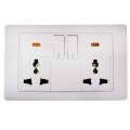 Prince Gold 2 Gang + Double 5/16A Power Socket With Indicator - Switches. 