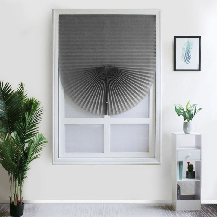 Fzbm%201Pc%20for%20Home%20Window%20Door%20Pleated%20Bds%20Self-adhesive%20Half%20Blackout%20Windows%20Curtains%20Bathroom%20Balcony%20Shades%20-%20Image%209