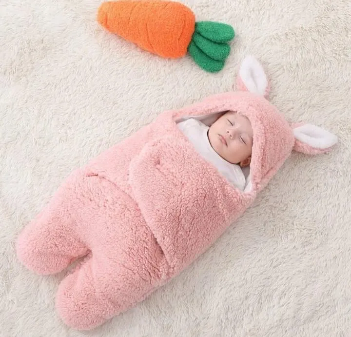 Newborn%20Baby%20Hooded%20Blanket%20Sleeping%20Bag%20Sack%20Swaddle%20Infant%20Winter%20Warm%20Fleece%20Receiving%20Blanket%20with%20Legs%20Knit%20Stroller%20%20Wrap%20(%200-8%20)%20Month%20-%20Image%203