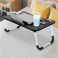 Foldable Laptop Table, Portable Laptop Bed Tray Table, Breakfast Serving Lap Desks Bed Trays, Notebook Computer Standing Bed Desk for Sofa/ Couch/ Floor. 