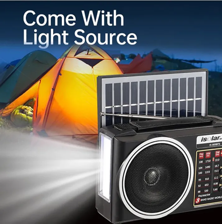 Isolar%20IS-809BTS%20Solar%20Bluetooth%20Speaker%20FM/AM/SW1-6%208Band%20Radio%20with%20BT/USB/TF%20Card%20Music%20Player%20with%20LED%20Light%20-%20Image%202
