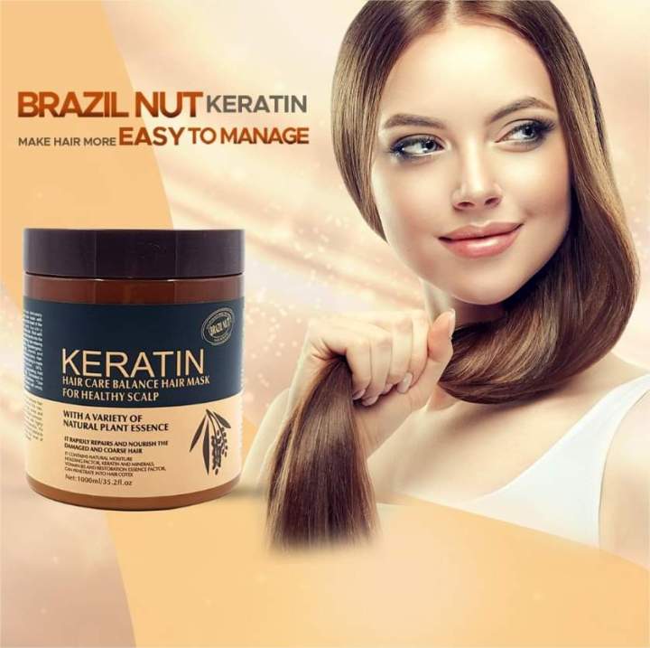 Keratin Hair Care Balance Hair Mask For Deep Nourishment Of Healthy Scalp 1000GM (Original)
