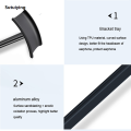 Sutuiying Desktop aluminium Alloy Aluminium Bluetooth Headset Stand Holder Portable Headphone Rack Mount Hanger wired Earphone Gamer Hanger PC. 