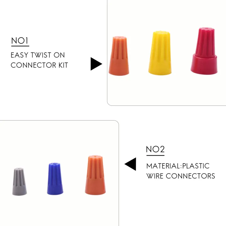 158Pcs%205%20Colors%20Electrical%20Wire%20Connector%20Terminal%20Spring%20Inserted%20-%20Image%205