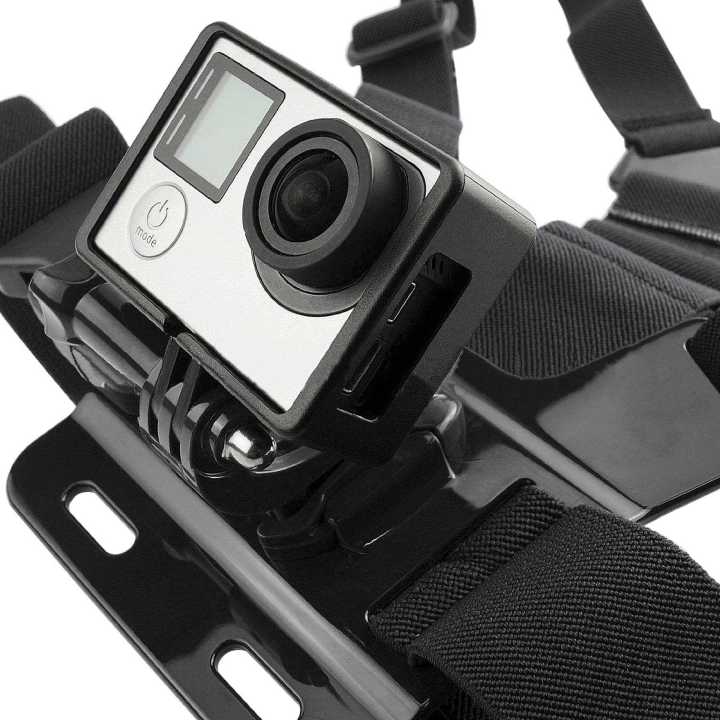 Chest Mount Harness Elastic Camera Vest Strap With 3 Way Adjustment