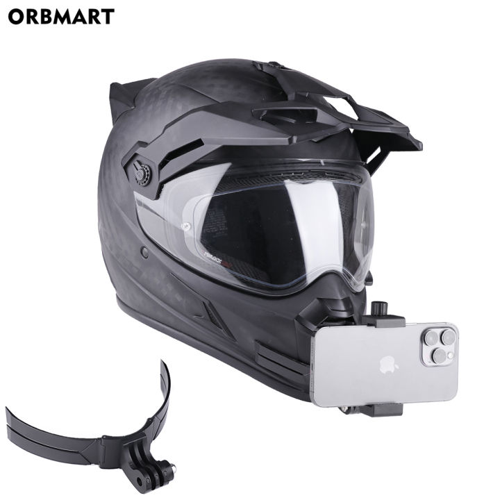 Motorcycle Helmet Chin Mount Holder for GoPro Hero 11 10 9 8 iPhone Xiaomi POCO Mobile Phone Chin Mounts Camera Accessories