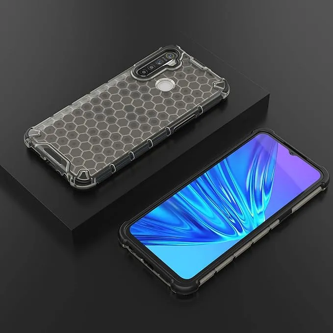 Honeycomb%20Case%20For%20Realme%205%20Pro%20%7C%20Shockproof%20Clear%20Armor%20Rugged%20Impact%20Protective%20Casing%20Phone%20Cover%20%7C%20-%20Image%203