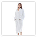 Women's Cotton Bathrobe Full Sleeve Sleep Lounge Robes Cotton Nightwear Spa Clothing Knee-Length. 