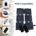 30W Portable Solar Panel IPX6 Waterproof ETFE Monocrystalline Foldable Solar Panel Charger with DC / USB / Type-C Output 2 Carabiner for Cell Phones Tablets and Portable for Backpacking Camping Hiking and More. 