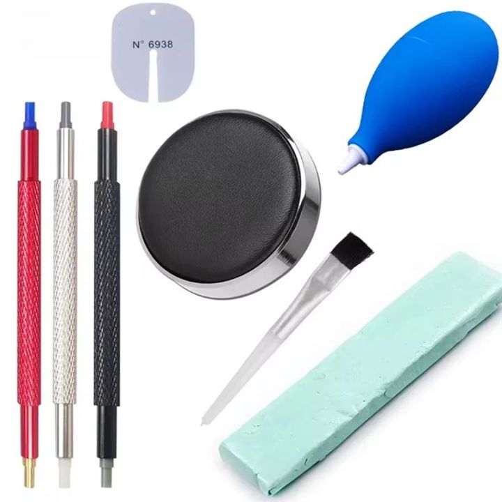 8pcs Watch Dust Air Blower Pump Cleaning Wristwatch Parts Cleaner Brush Tool Cleaning Suit Watch Repair Tool Care Kit