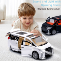 High Quality Simulation Toyota Alphard Car Model with Lighting Sound Open-able Doors Simulation Toy Inertia Car Toy Gift. 