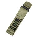 Adjustable Woven Loop Design Nylon Watch Strap Black/Green/Grey Nylon Material Replacement Strap Sports Watch Strap Sports Use. 