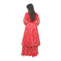 Red Beautiful Soft Sarahara Set For Women. 