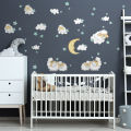 Sleep Watch Sheep Wall Stickers 50cm(H) x 85cm(W). 