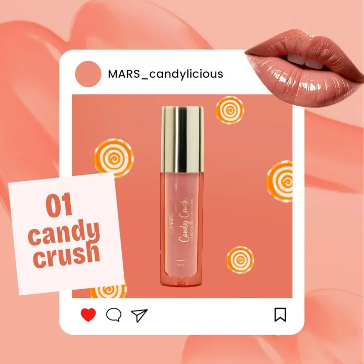 MARS%20Candylicious%20Colored%20Lip%20Gloss%20%7C%20Lightweight%20%7C%20Non-Sticky%20%7C%20Enriched%20with%20Vitamin-E,%20Hyaluronic%20Acid%20&%20Avocado%20Ester,%2001%20Candy%20Crush,%204.0ml%20-%20Image%203