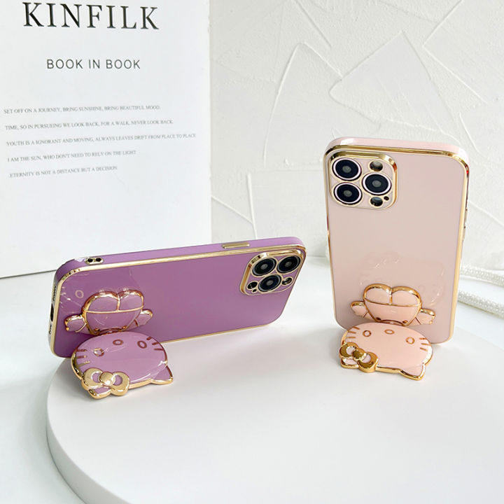 UCUC%20for%20Huawei%20Nova%203i%20/%20P%20Smart%20Plus%20Back%20Cover%20+%20kitty%20Mirror%20Holder%20Luxury%206D%20Plating%20Phone%20Case%20-%20Image%206