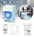 Time Relay Mechanical Timer 24 hours Time Switch Relay Electrical Programmable Timer. 