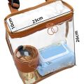 New Large Capacity Electric Car Hanging Bag Multifunction Transparent Bicycle Front Storage Bag Waterproof Portable Electric Bike Hanging Bag. 