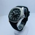 Casual Watch For Men || Miracle Round Dial Black Silicon Strap Date Function Waterproof Quartz Wrist Watch For Men || Sold By Watch Market. 