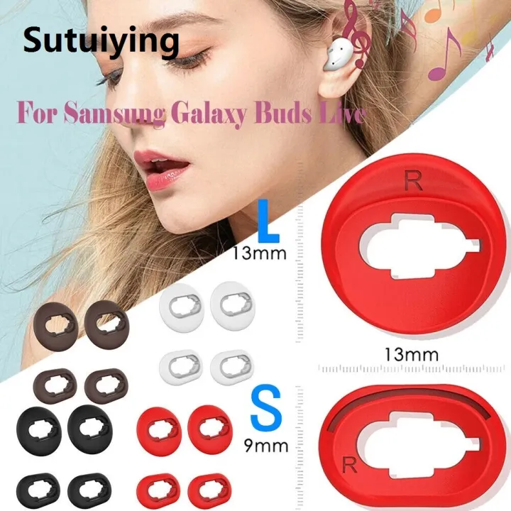 Sutuiying%202Pairs%20Silicone%20Earbud%20Case%20Cover%20Soft%20Tips%20Replacement%20Earplug%20for%20Samsung%20Galaxy%20Buds%20Live%20Non-slip%20Earplug%20Ear%20Buds%20Cushion%20-%20Image%202