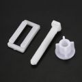 NAMUNY 2pcs DIY Plastic Toilet Seat Screws Fixings Fit Toilet Seats Hinges Repair Tools Type&Size:5# 4.4X2.4Cm. 
