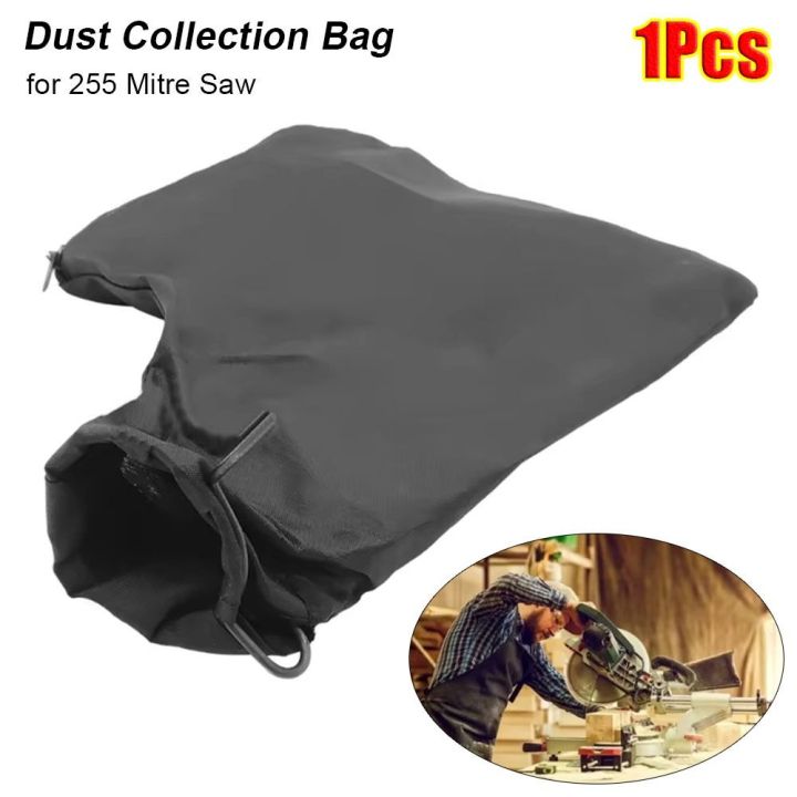 1Pcs New Versatile Dust Collection Bag Sawdust Mess Plastic Saw Dust Bag Easy Installation Wood Working Tool for 255 Mitre Saw
