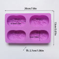 Oval Olive Tree Shape Silicone Mold Mousse Cake Form Soap Jelly Mould Ice Maker QUANYIN. 