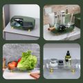 Light Luxury Large Capacity Makeup Perfume Organizer Anti-slip Transparent Bathroom Vanity Tray with Gold Stand Cosmetics Desktop Storage Box Home. 