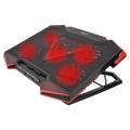 NUOXI Ultra Professional 5 Fan LED Backlit Speed and Height Adjustable Gaming Laptop Stand Cooling Pad For 9'' inch to 18'' inch. 
